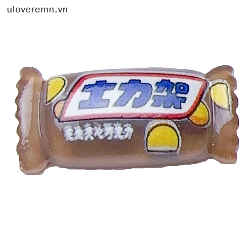 Set 5 Kẹp Tóc Hình Cây Kem Mini Bằng Nhựa Resin Phát Quang DIY Trang Trí Điện Thoại / Giày Dép