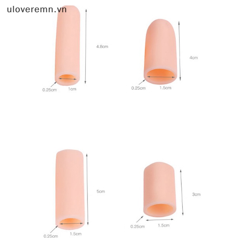 Bộ 5 Ống silicone Bảo Vệ Ngón Chân Giảm Đau Tiện Lợi