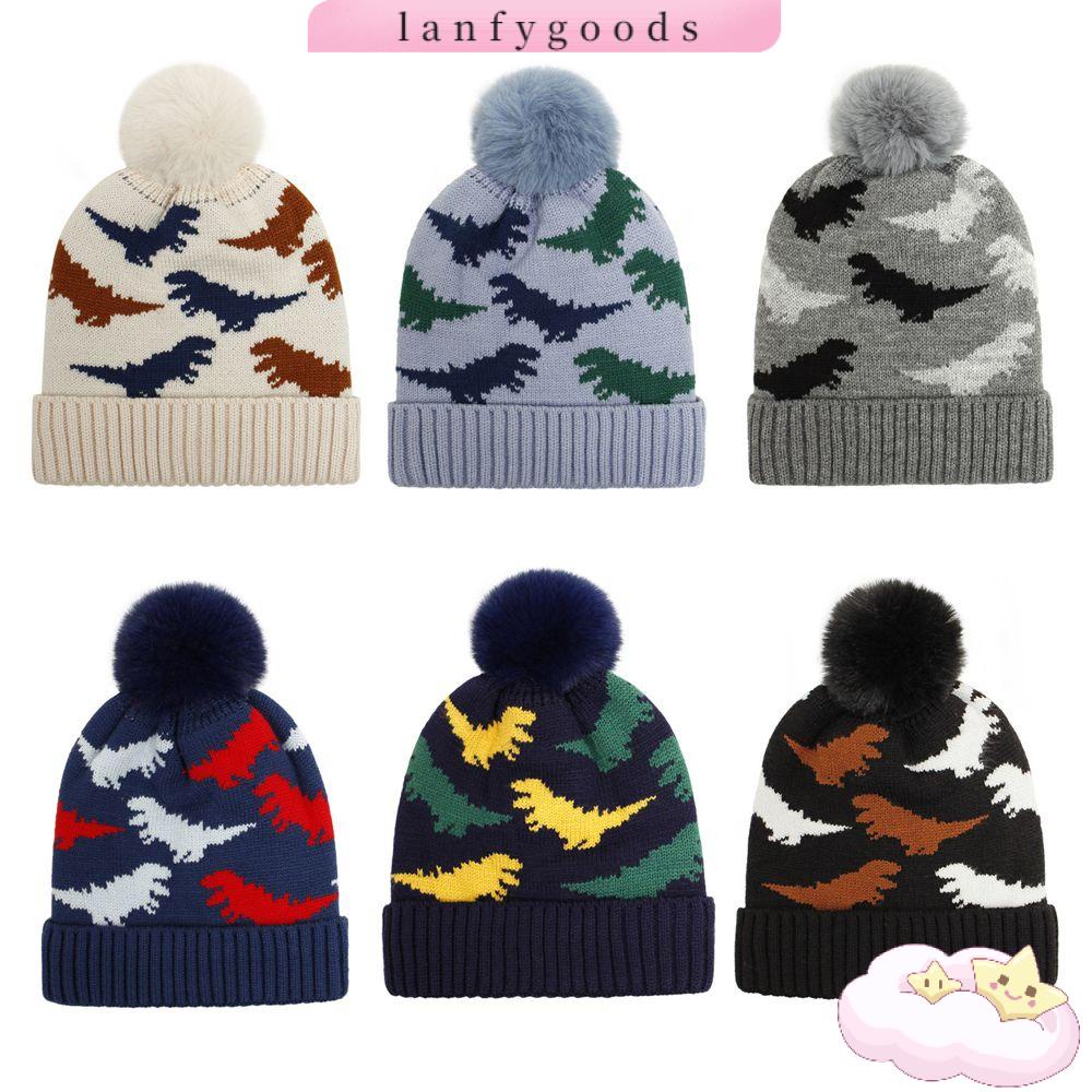 Mũ Len Mềm Mại Đính Bóng Lông Cho Bé 0-18 Tháng Tuổi