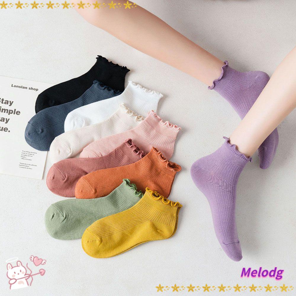 MELODG Vớ Cotton Siêu Mỏng Thoáng Khí Thời Trang Xuân Hè Cho Nữ