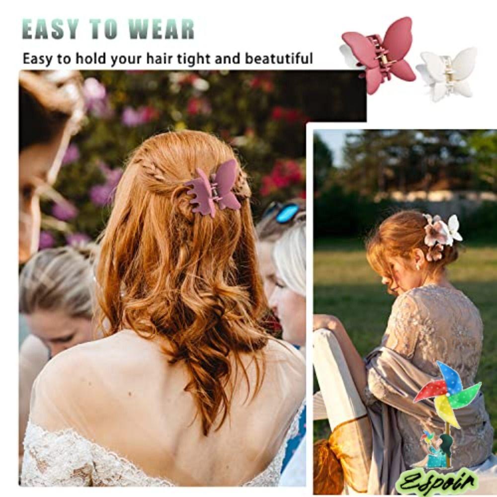 Kẹp Tóc Càng Cua Bằng Acrylic Hình Bướm Thời Trang Mùa Hè
