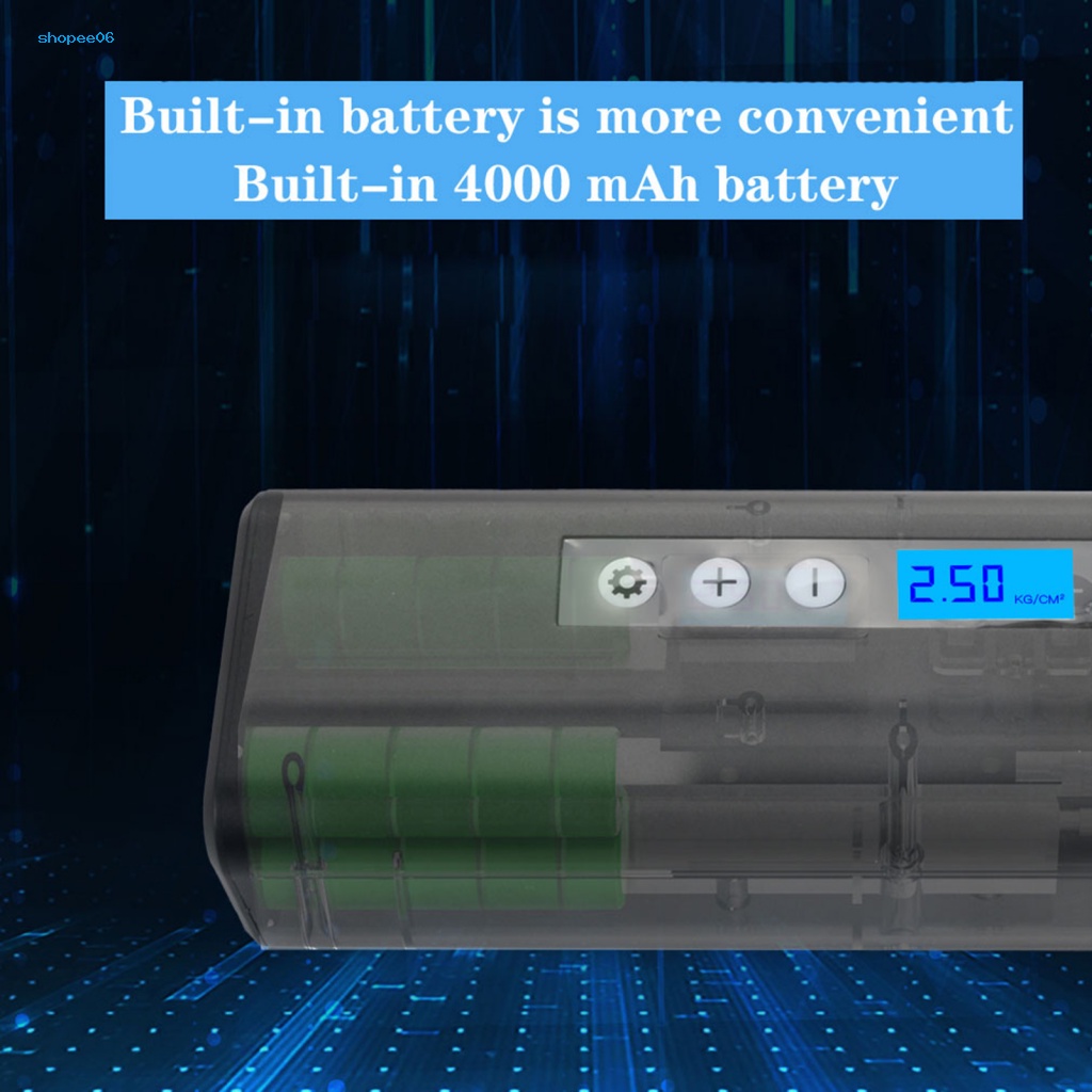 Máy Bơm Lốp Xe Đạp Mini Không Dây Đa Năng Màu Đen