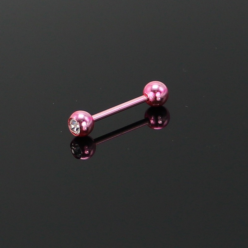 Khuyên Lưỡi Hình Quả Bóng Bằng Thép Không Gỉ Cá Tính