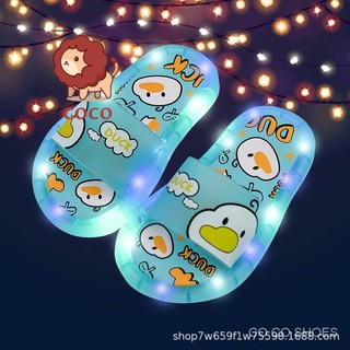 Sandal dạ quang in họa tiết hoạt hình dễ thương thời trang mùa hè cho bé trai / gái