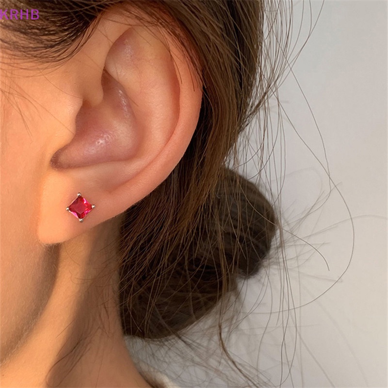 1 Đôi Khuyên Tai Bạc S925 Hình Học Xoắn Ốc Dành Cho Nữ Mới