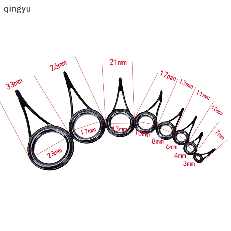 Bộ 8 Vòng Đệm Cần Câu Cá 8 Kích Cỡ Chuyên Dụng