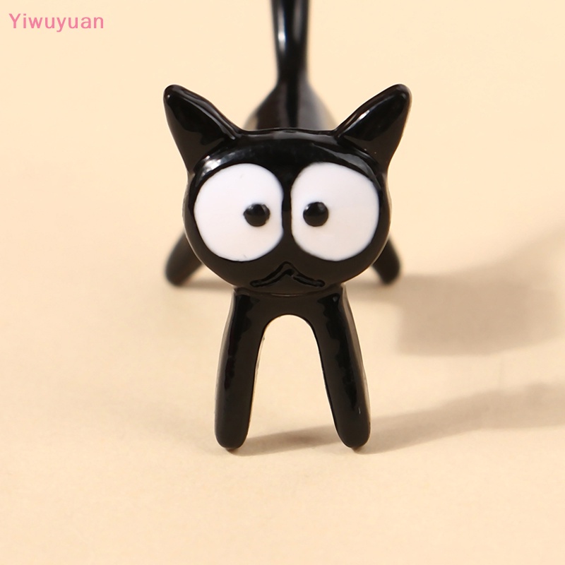 1 Đôi Bông Tai Hình Mèo Đen Đáng Yêu Cho Nữ