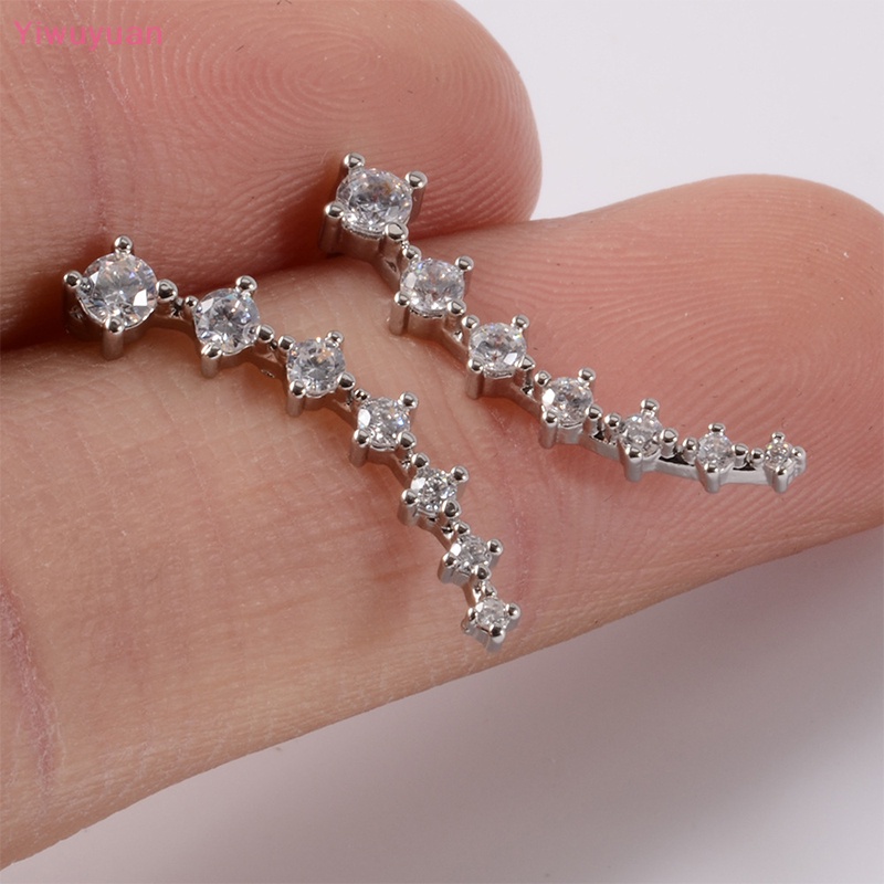 1 Khuyên Tai Xoắn Ốc Đính Đá Zircon Thời Trang Mới