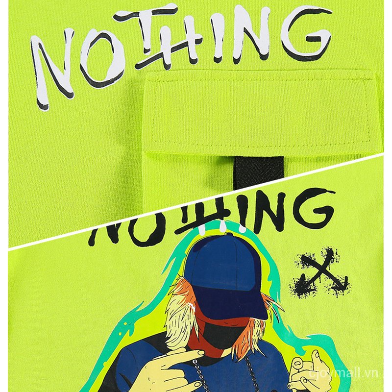 Set Đồ Thể Thao 2 Món Gồm Áo Tay Cộc + Quần Dài Cotton Phong Cách Hip Hop Thời Trang Mùa Hè Cho Bé Trai S8WZ