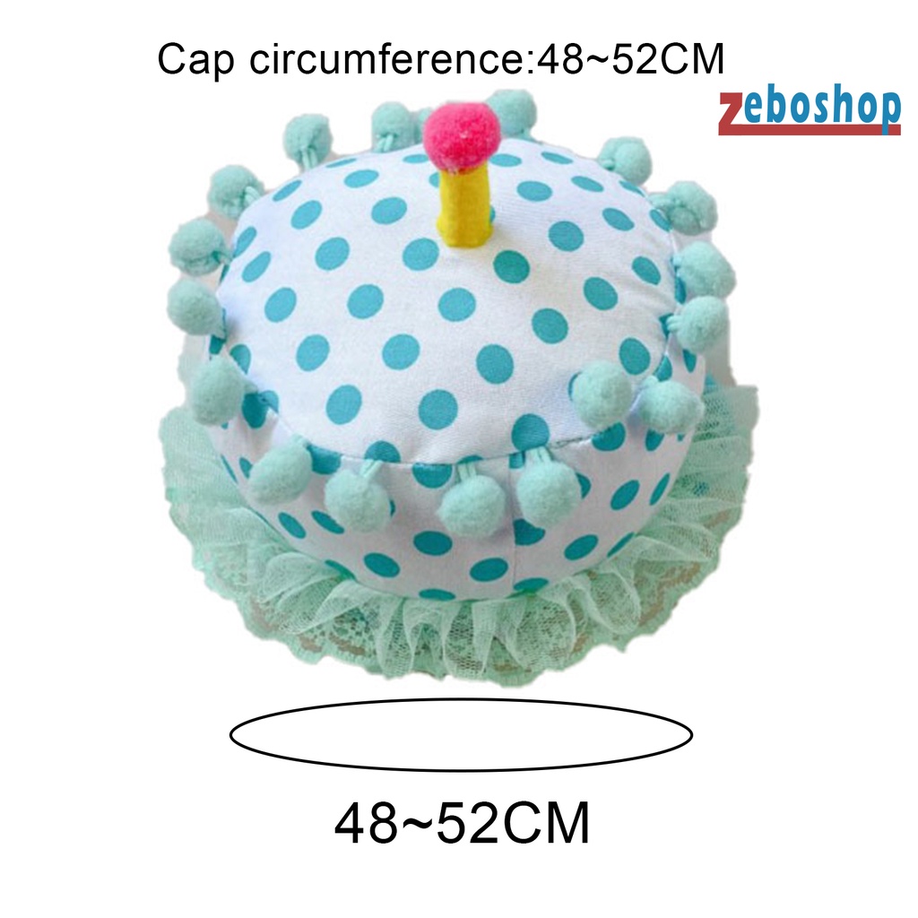 Băng Đô Cài Tóc Co Giãn Nhiều Màu Sắc Tạo Hình Bánh Sinh Nhật Độc Đáo