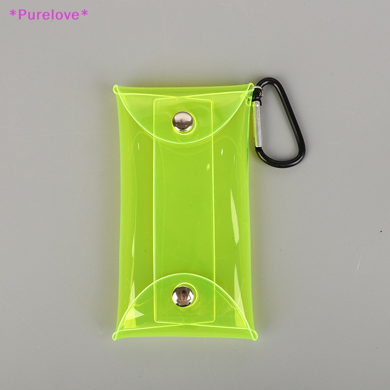 Túi Đựng Chìa Khóa / Tiền Xu Bằng PVC Trong Suốt Thủ Công Mới