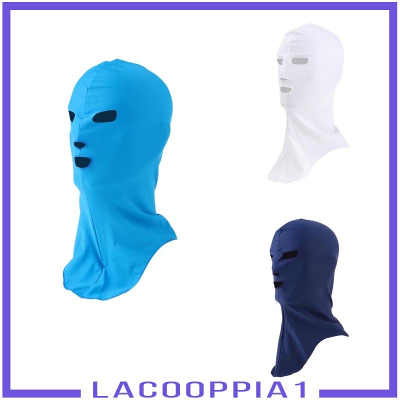 [Lacooppia1] Mặt Nạ Bảo Vệ Toàn Mặt Và Cổ Chống Nắng Khi Bơi Màu Trắng