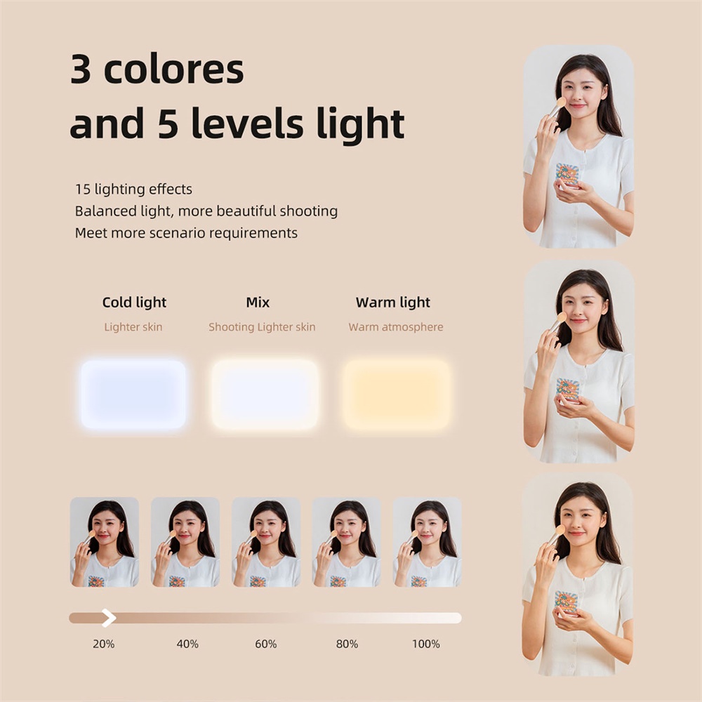 Đèn Led Cầm Tay Hỗ Trợ Quay Video Cho Điện Thoại Di Động / Máy Tính