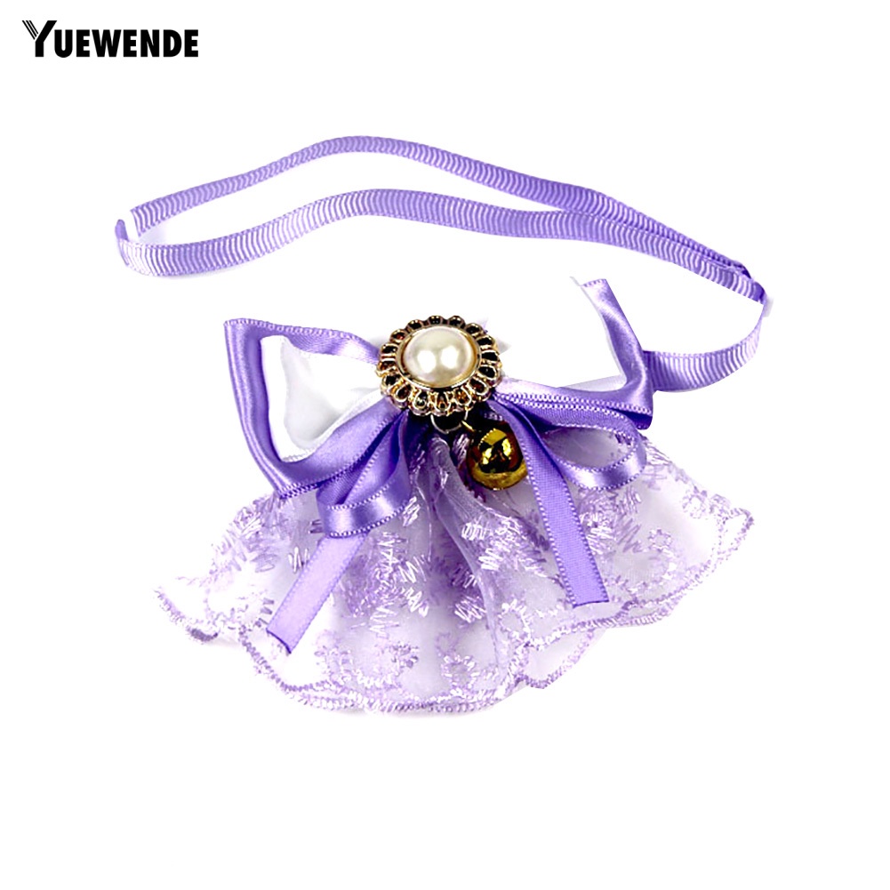 Vòng Cổ Đính Ngọc Trai Giả Và Nơ Xinh Xắn Dành Cho Thú Cưng