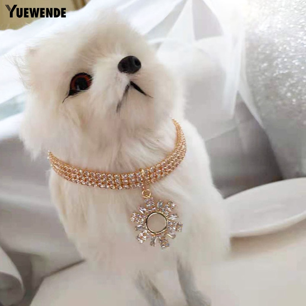Vòng Cổ Đính Đá Sáng Bóng Thanh Lịch Cho Thú Cưng YQ.E