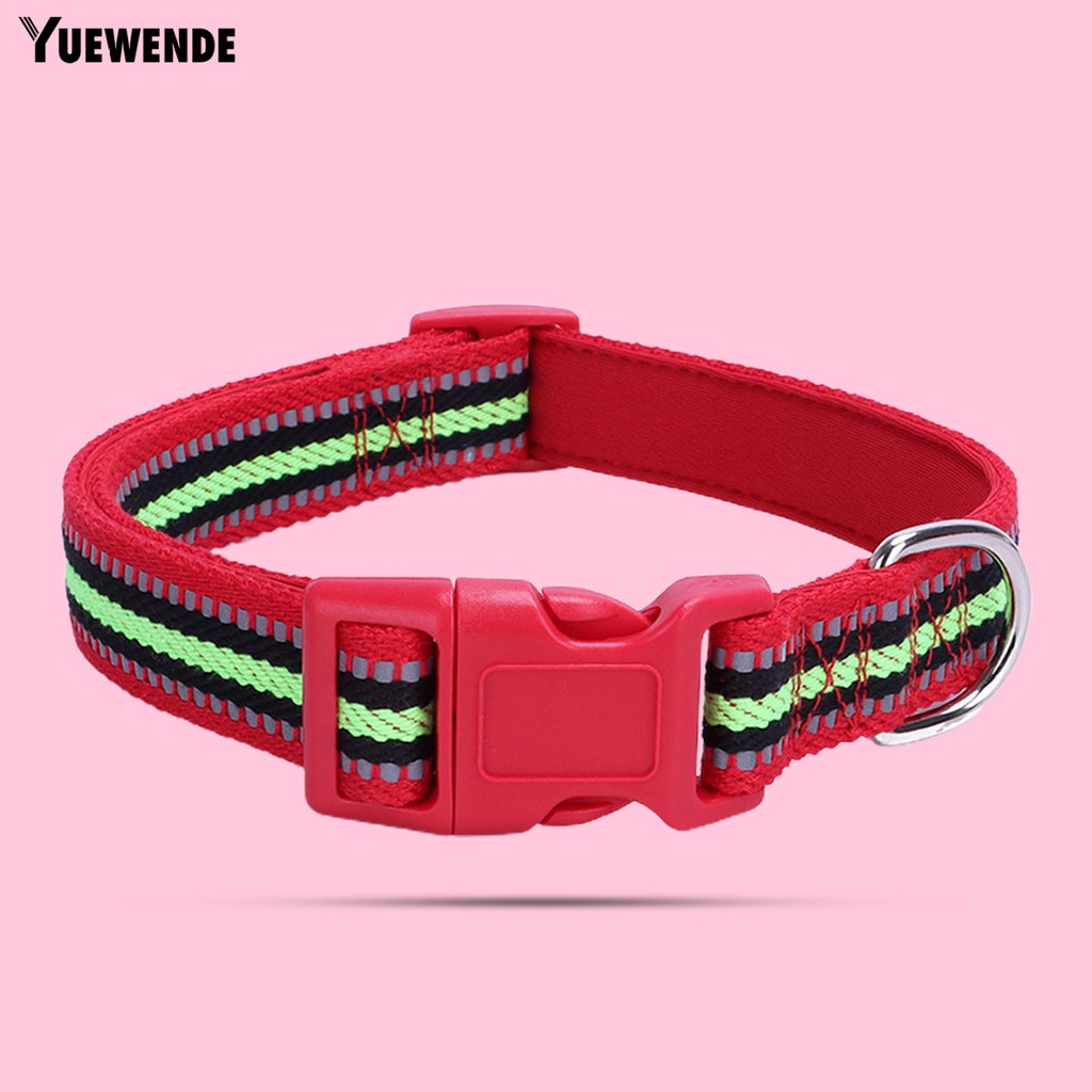 Vòng Cổ Tròn Bằng Polyester Phản Quang Điều Chỉnh Được Dành Cho Thú Cưng YQ.E