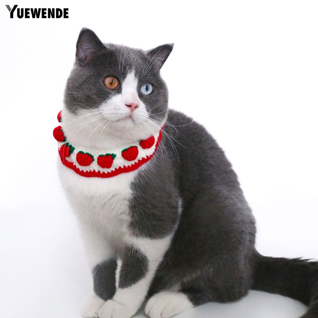 Khăn Choàng Cổ Họa Tiết Dâu Tây Thời Trang Đáng Yêu Dành Cho Thú Cưng