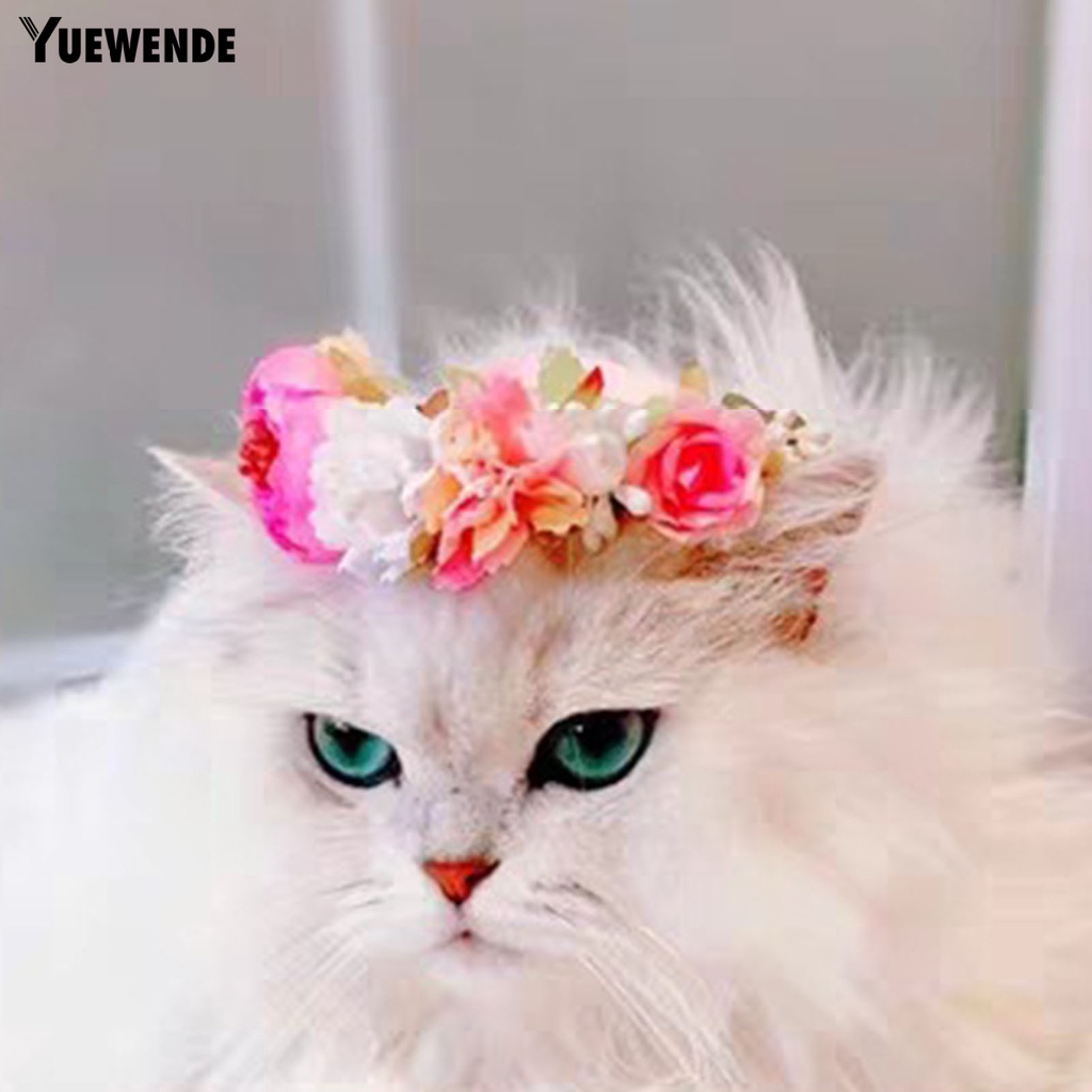 Vòng Cổ Polyester Màu Sắc Tươi Sáng Họa Tiết Hoa Xinh Xắn Cho Thú Cưng