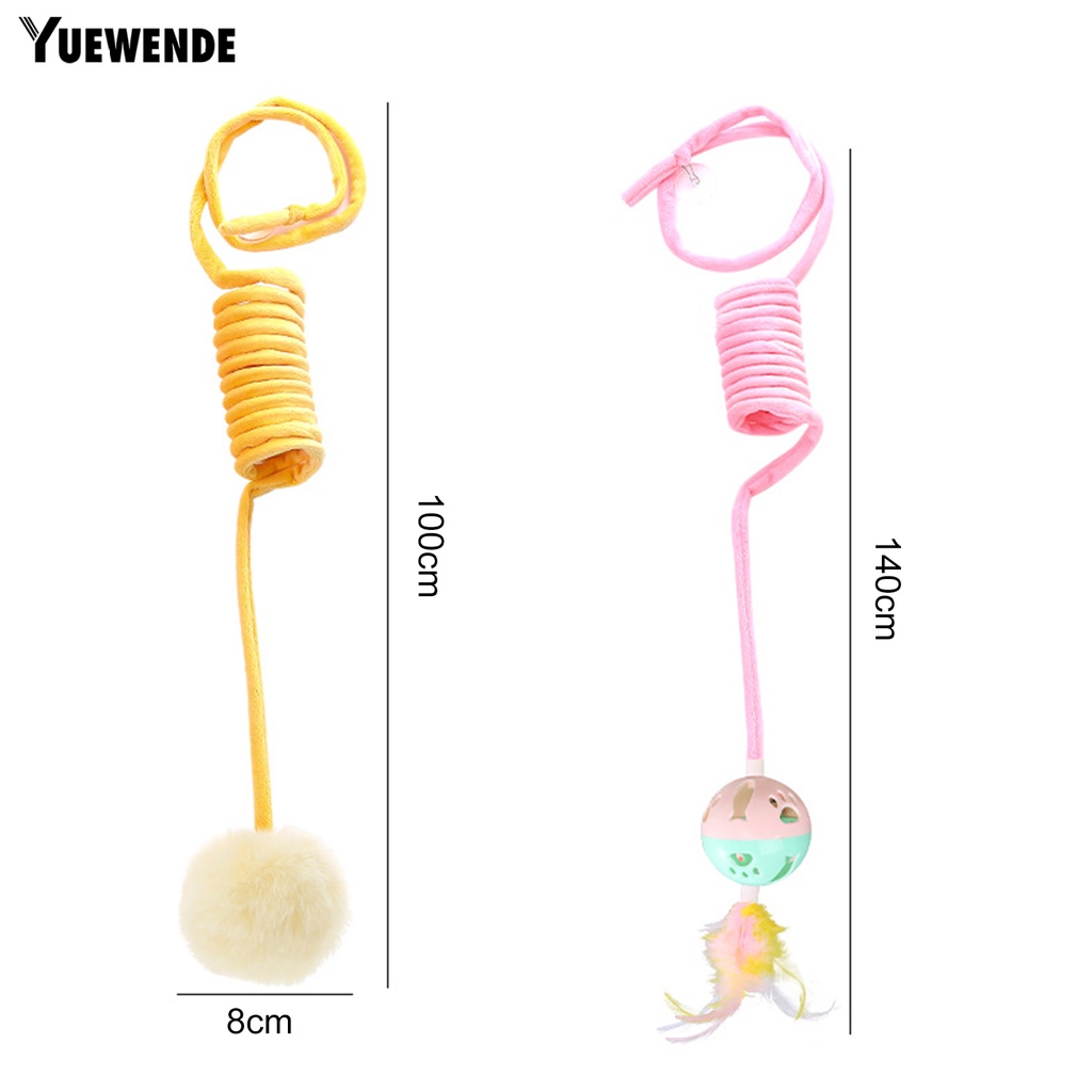 Đồ Chơi Bóng Gắn Lò Xo Chống Trầy Xước Độ Co Giãn Cao Vui Nhộn Cho Mèo Cưng