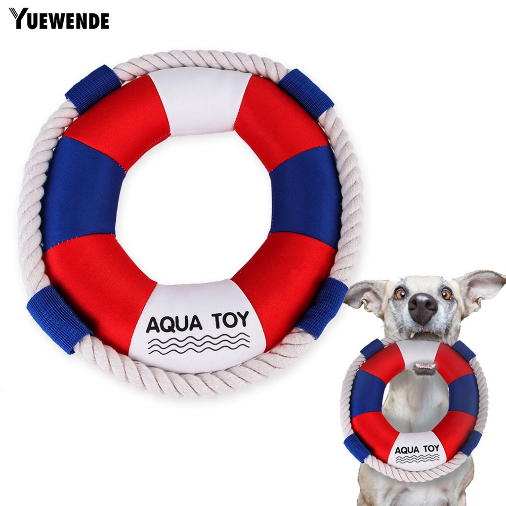 Yq.e Đồ Chơi Vòng Bơi Cotton Chống Cắn Làm Sạch Răng Cỡ Vừa Và Lớn Có Âm Thanh Dành Cho Cún Cưng