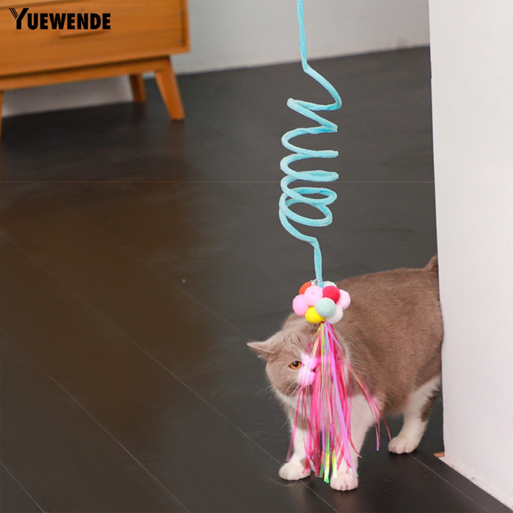 Đồ Chơi Nhồi Bông Treo Cửa Tự Dính Có Thể Thu Gọn Cho Mèo Cưng YQ.E