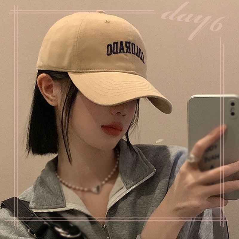 Mũ Lưỡi Trai Mềm Chống Nắng In Chữ Thời Trang Cho Nữ