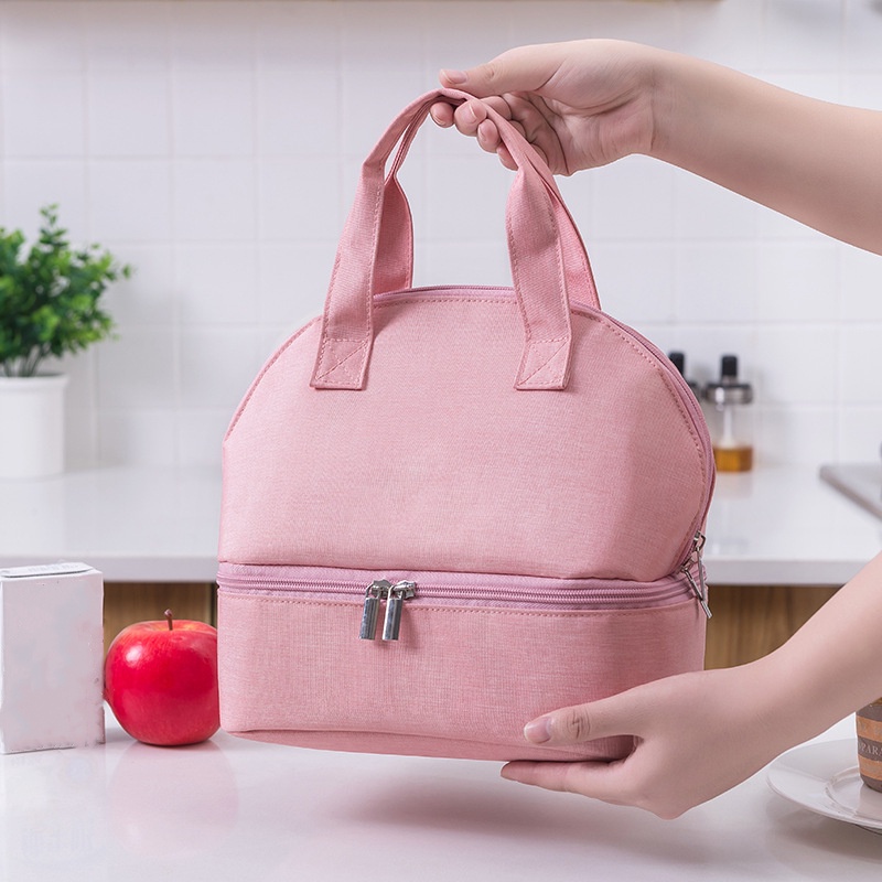Túi Đựng Hộp Cơm Trưa Cách Nhiệt Kích Thước Nhỏ Phù Hợp Cho Nam Và Nữ Làm Việc