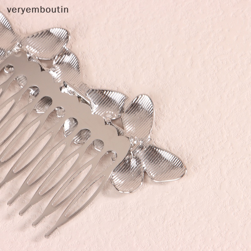 Lược Cài Tóc Kim Loại Hình Bướm Vintage Thanh Lịch Cho Nữ