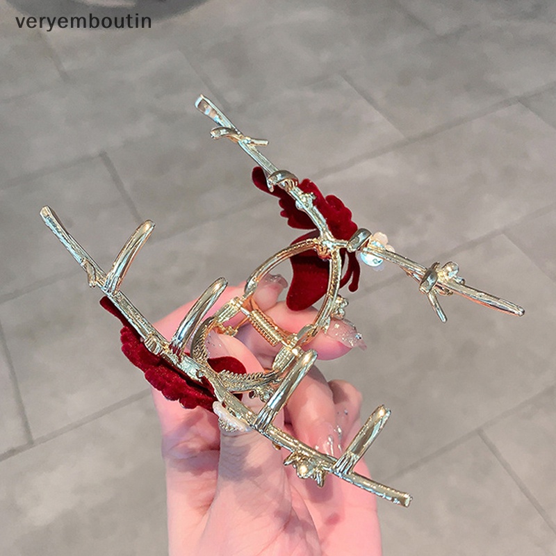 Kẹp Tóc Bướm / Cá Mập Phong Cách Vintage Thanh Lịch Cho Nữ