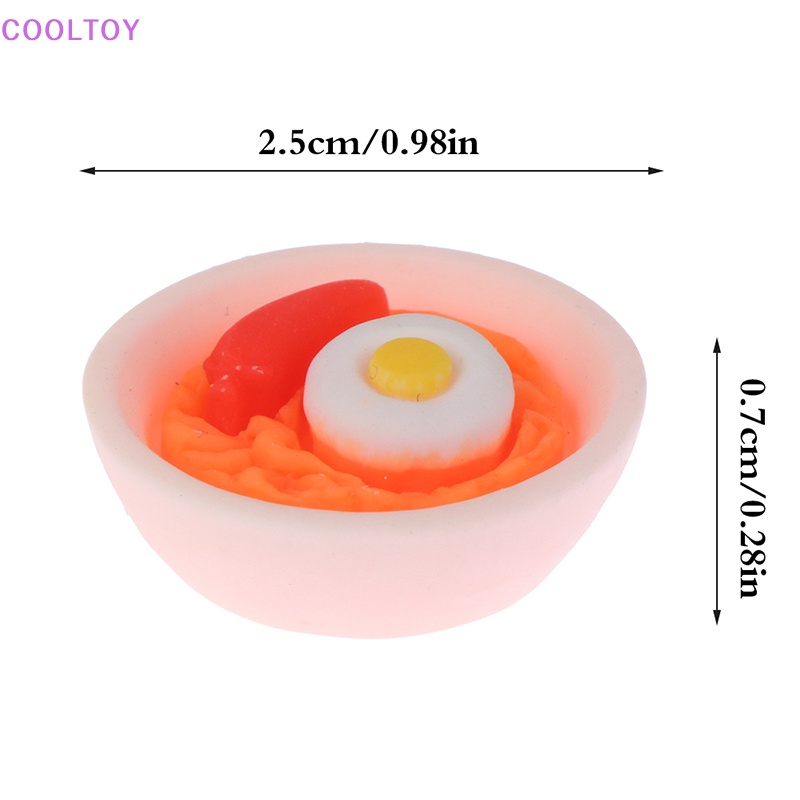 Bộ 4 Tô Mì Sợi Đồ Chơi Búp Bê Cỡ 1 / 12