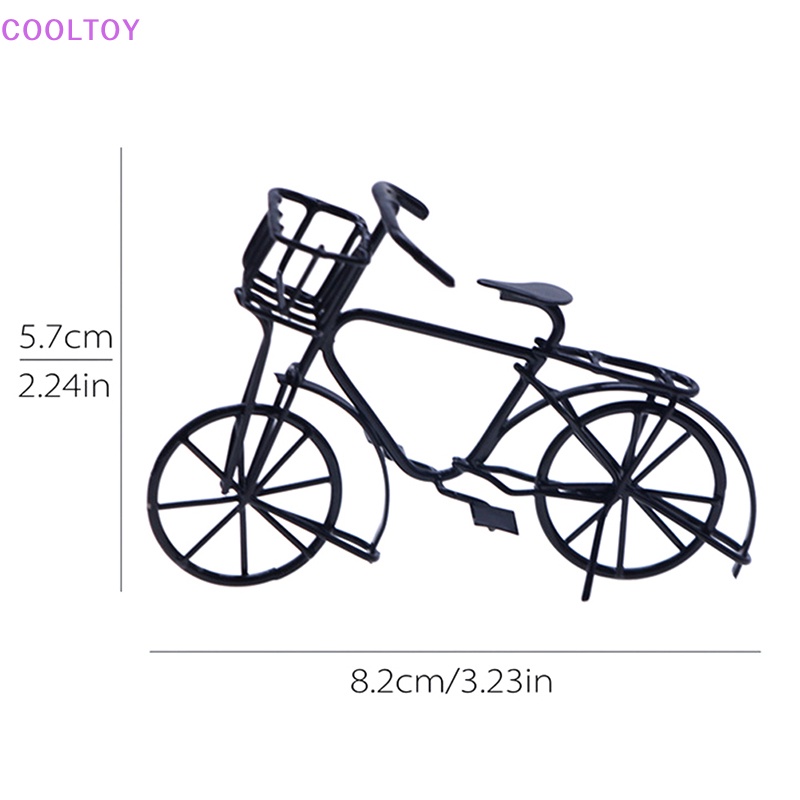 1 Mô Hình Xe Đạp Kim Loại Màu Đen 1: 12 Trang Trí Nhà Búp Bê