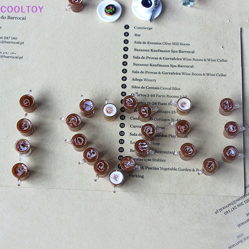 Bộ Tách Uống Cà Phê Đồ Chơi Búp Bê Cỡ 1 / 12