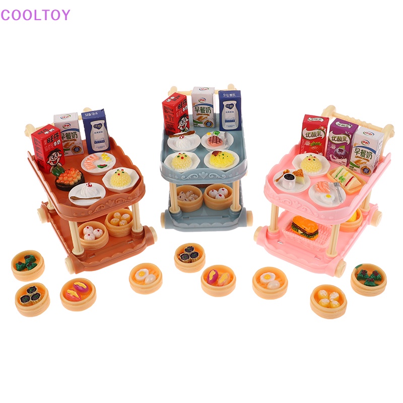 1 Bộ Mô Hình Xe Hơi / Giỏ Ăn Mini Tỉ Lệ 1: 12 Độc Đáo Trang Trí Nhà Búp Bê