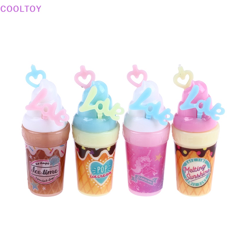 Set 1 / 4 Ly Nước Ép Mini Tỉ Lệ 1: 12 Trang Trí Nhà Búp Bê