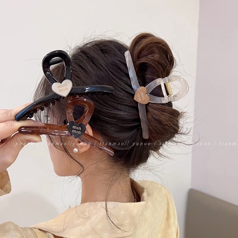 Kẹp Tóc Acrylic Hình Chữ M Thời Trang Hàn Quốc Cho Nữ