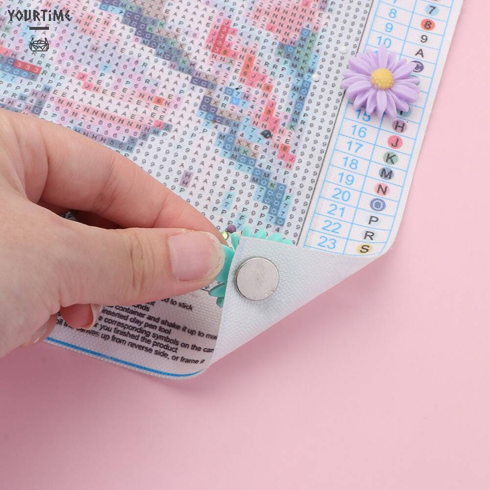 Vỏ Tranh Đính Đá 5D Tự Làm Có Nam Châm Hình Hoa Trang Trí Nhà Cửa