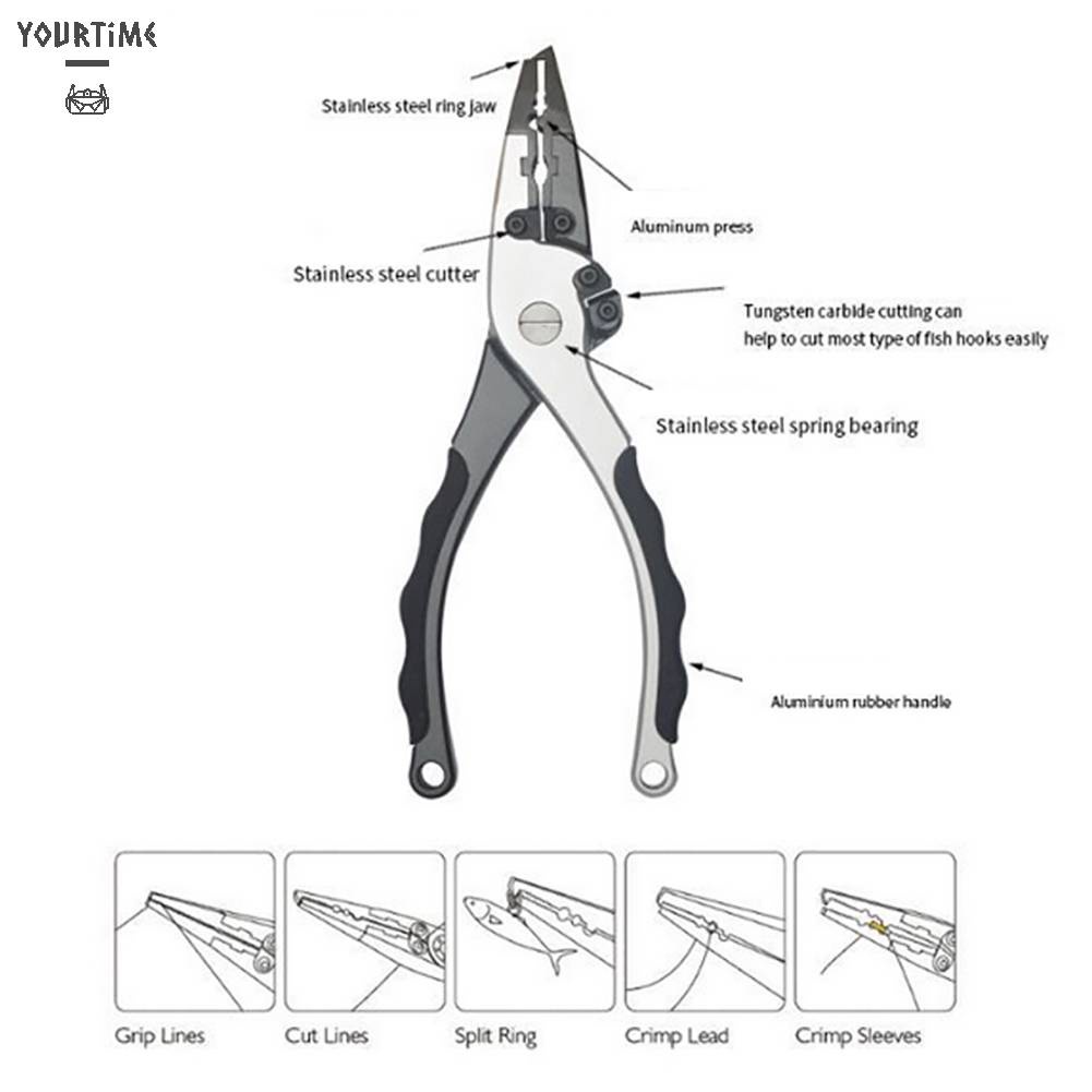 Kìm Kẹp Cá Bằng Hợp Kim Chống Trượt Chuyên Dụng