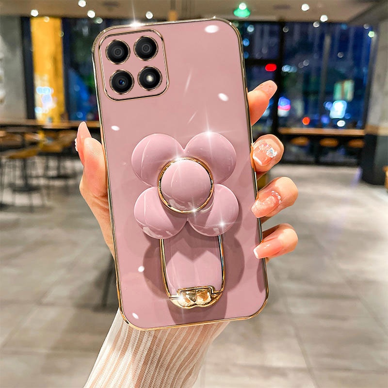 Ốp lưng Huawei Honor X5 X7 X7A X8A X9A TPU Mềm Siêu Mỏng Mạ Điện Hình Cối Xay Gió 3D Chống Sốc Cho Huawei Honor X5 X7 X7A X8A X9A Mạ điện Ốp Điện Thoại