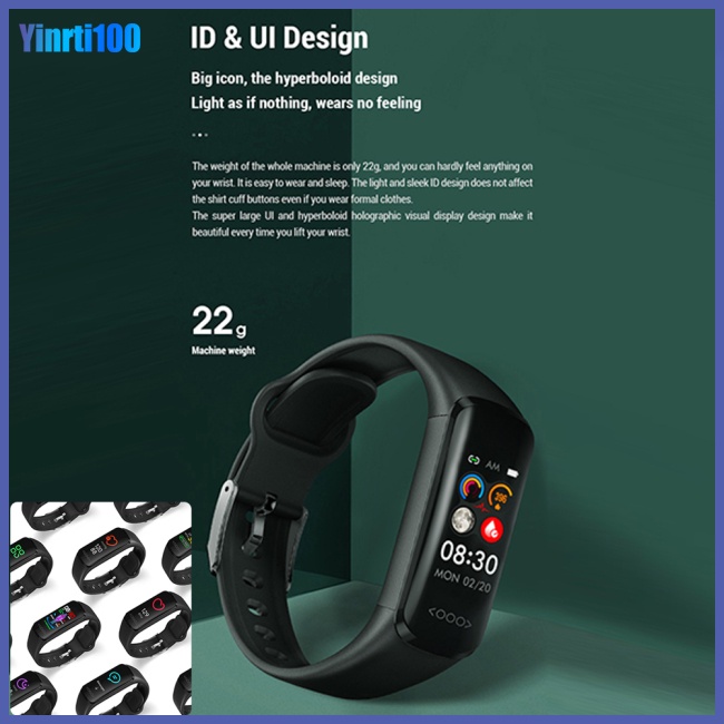 Vòng Tay Thông Minh Yinrti Tk30 Màn Hình 0.96-inch IPS Chống Theo Dõi Huyết Áp Ip68