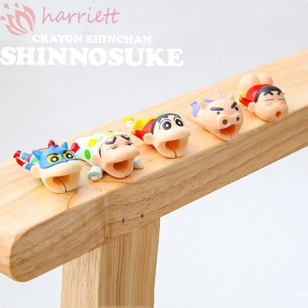 Phụ Kiện Bảo Vệ Dây Cáp Usb/Tai Nghe/Điện Thoại Hình Shin-chan Dễ Thương