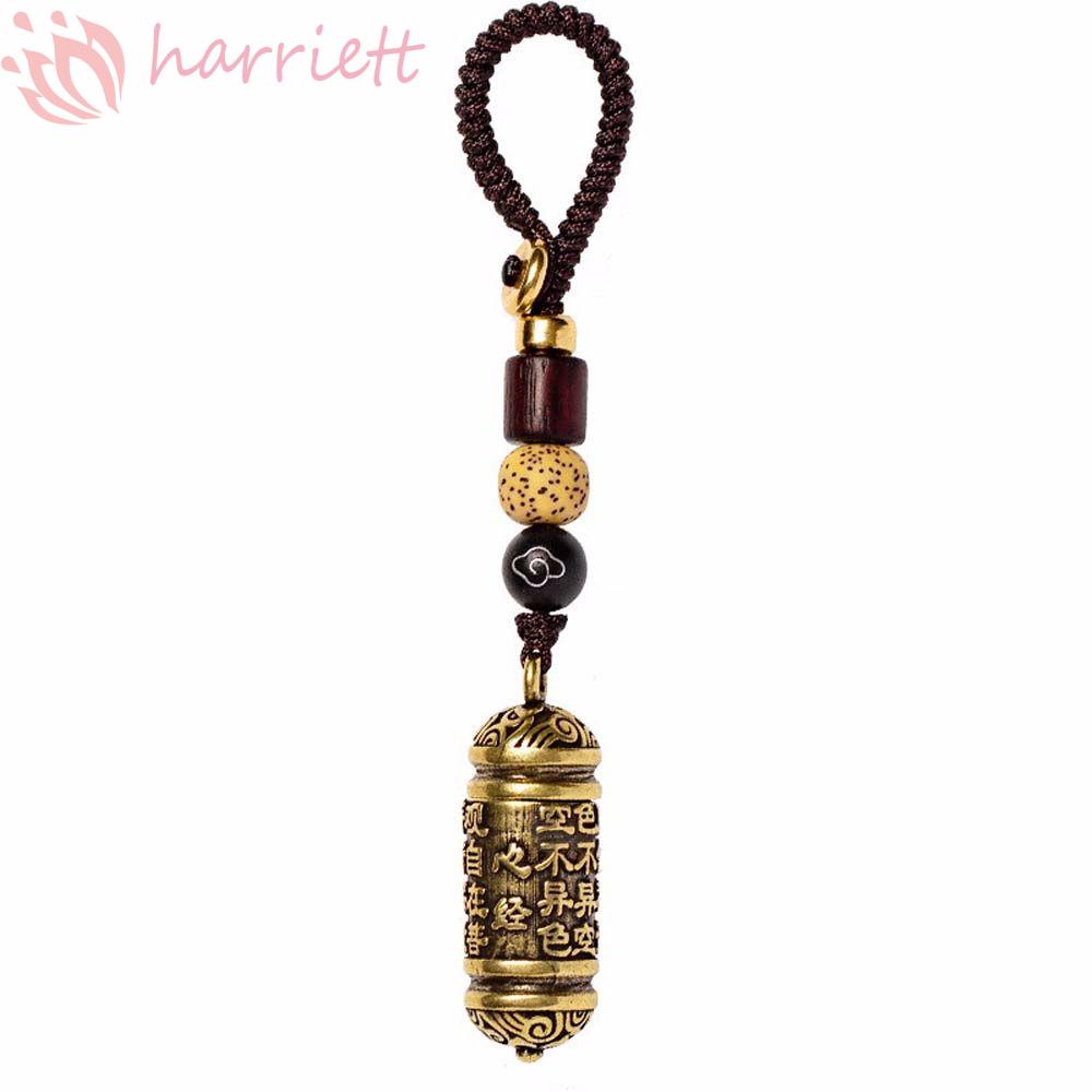 Móc Chìa Khóa Xe Hơi Bằng Đồng Thau Hình Phật Phong Cách Vintage