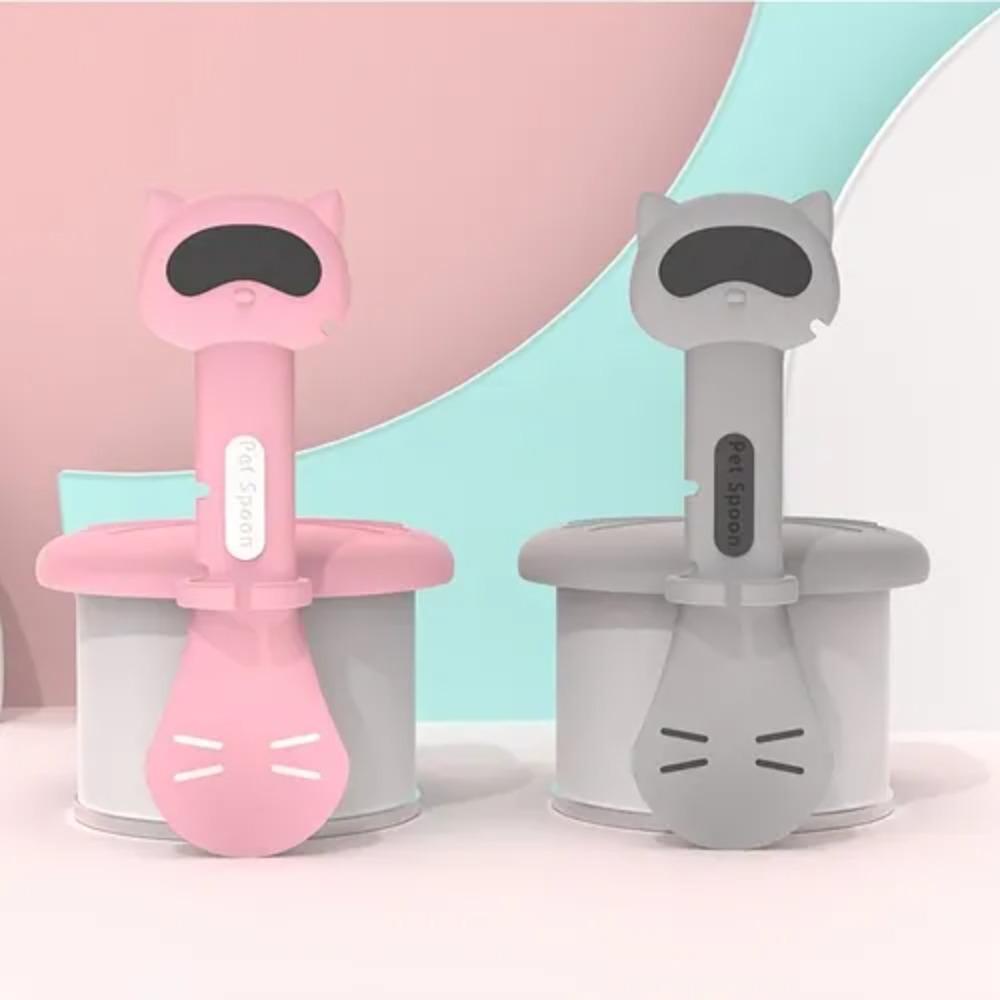 Nắp Đậy Lon Nước Ướt / Thức Ăn Bằng Silicone Hình Mèo Dễ Thương Cho Thú Cưng