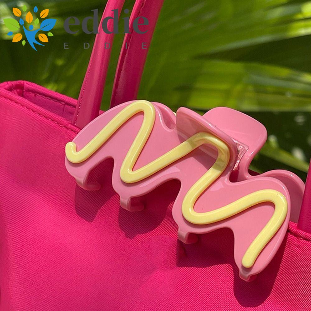 Kẹp Tóc Càng Cua Cỡ Lớn 26Ede Họa Tiết Da Rắn / Kẻ Sọc / Cá Mập Độc Đáo Thời Trang Cho Nữ