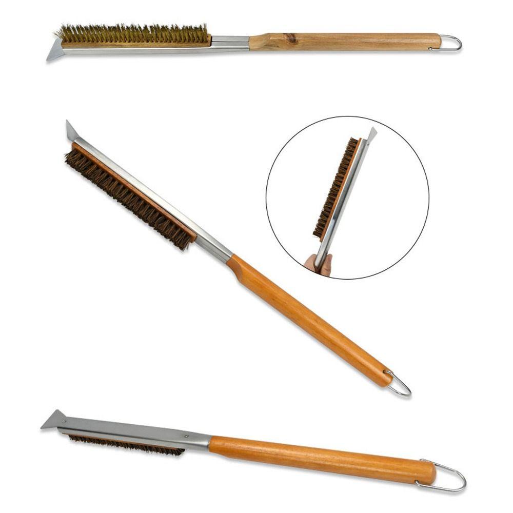 Dụng Cụ Cạo Bánh Pizza Chuyên Nghiệp Bằng Thép Không Gỉ Với Tay Cầm Dài|Bàn Chải Vệ Sinh Chuyên Dụng Chất Lượng