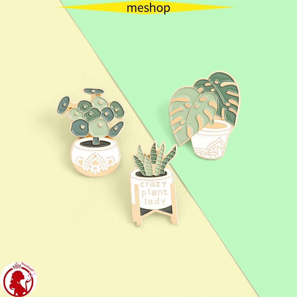 ME Ghim Cài Áo Hình Sansevieria Tráng Men Cho Nữ