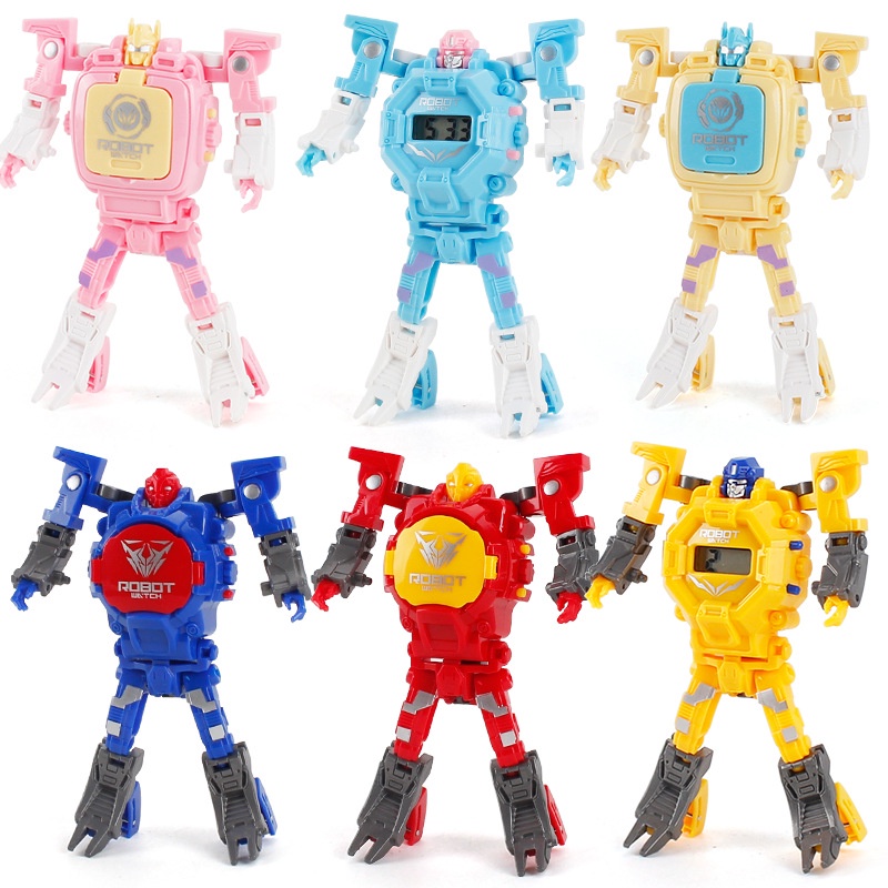 Đồ Chơi Đồng Hồ Điện Tử Biến Hình Robot Biến Hình Cho Bé