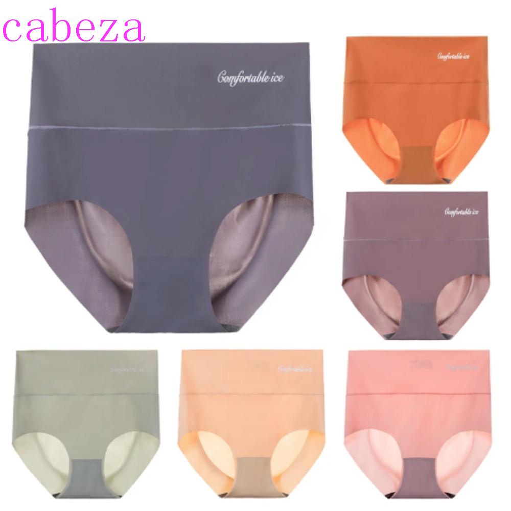 Quần Lót Cạp Cao Nâng Mông Bằng Lụa Lạnh Không Để Lại Dấu Vết Họa Tiết Chữ Ngọt Ngào Cho Nữ