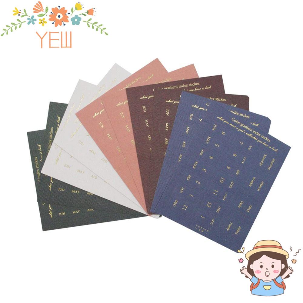 Set 10 Tấm Hình Dán Tự Dính Màu Gradient Tiện Dụng Cho Văn Phòng