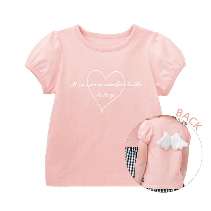 Áo Thun In Hình Kỳ Lân Dễ Thương Cho Bé Gái