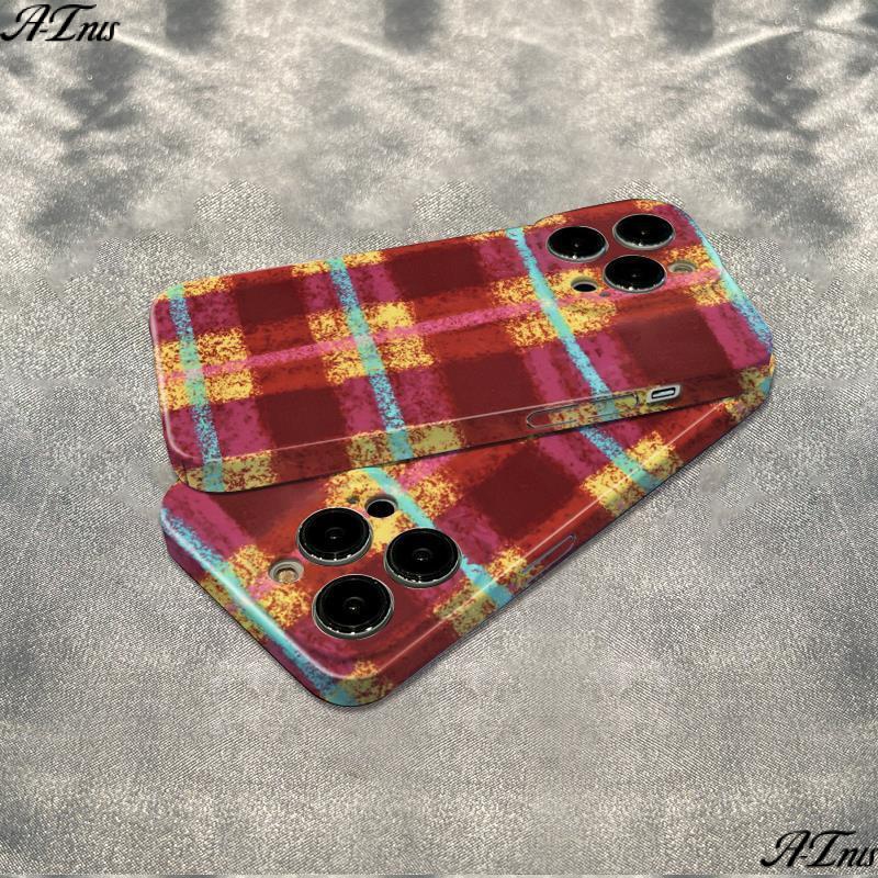 Ốp Điện Thoại Mềm Họa Tiết Caro Đỏ 6Iniphone plus max1314pro max1314pro127811Găng Tay Jpyyyyy Chống Sốc